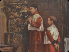 Olio su tela
P. Ruiz
Falso o vero? Picasso o chiunque?
Dedicato alla sorella Lola tra i fumi d’incenso
