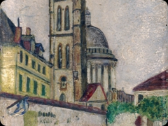 Olio su tavola
Maurice Utrillo Valadon
Un angolo di Parigi in cui restare
sottolineando il tempo che trascorre