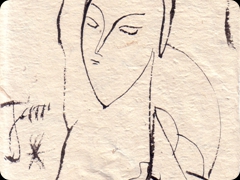 China su carta cinese
Jean Cocteau 
La ricerca della bellezza si unisce 
a un’immagine svelta, quasi di moda
